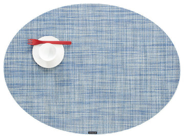 Minibasket Oval Table Mat, Chambray