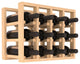 Pine12-Bottle Countertop Wine Rack, Unstained