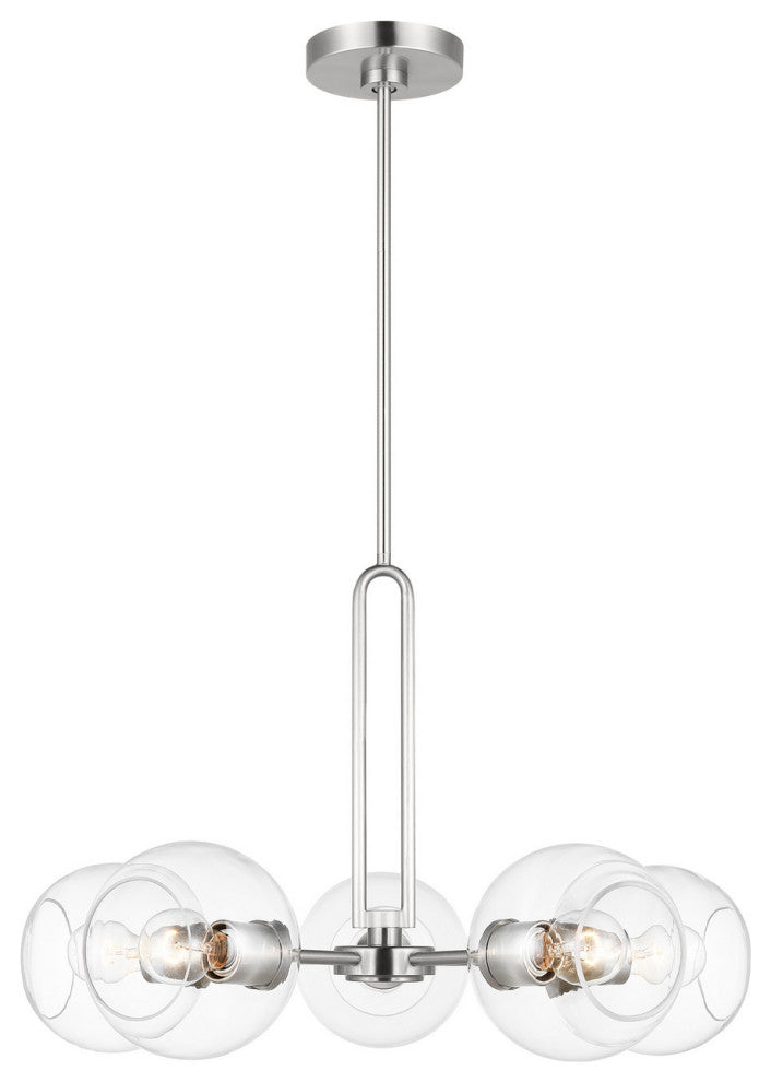 Codyn 5-Light Chandelier, Brushed Nickel