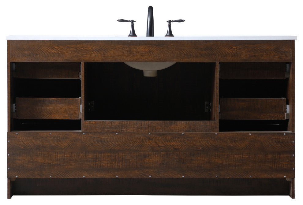 Home Living 60" SIngle Bathroom Vanity, Expresso
