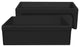 Whitehaus WHQ5530-M-BLACK Glencove Fireclay Kitchen Sink, Matte Black