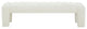 Safavieh Couture Bellisima Channel Tufted Bench, Ivory