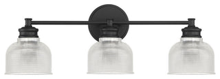3-Light Bathroom Vanity Light, Matte Black