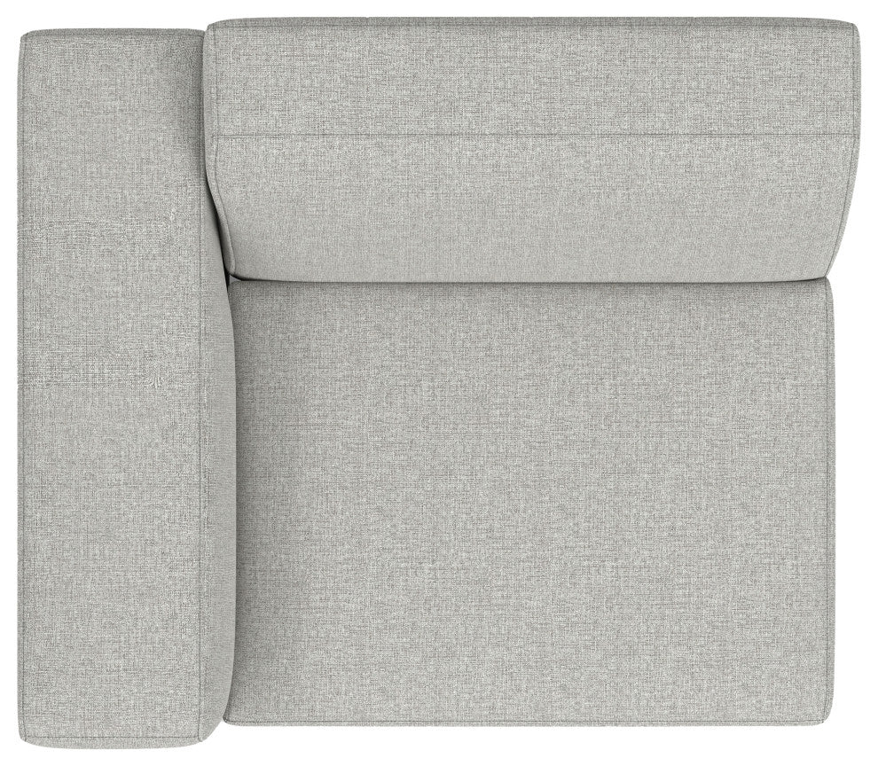 Rex Left-Arm Sofa Module in Tightly Woven Performance Fabric