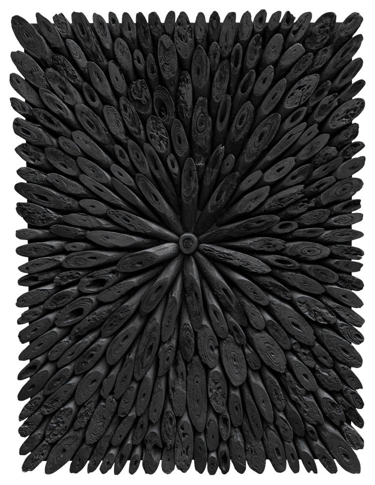 Uttermost 04343 Bahama Black Wood Wall Decor