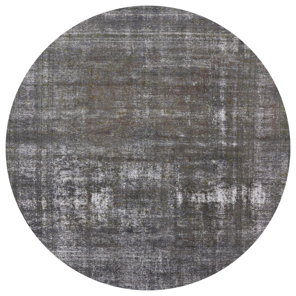 Ahgly Company Indoor Round Mid-Century Modern Area Rugs, 8' Round