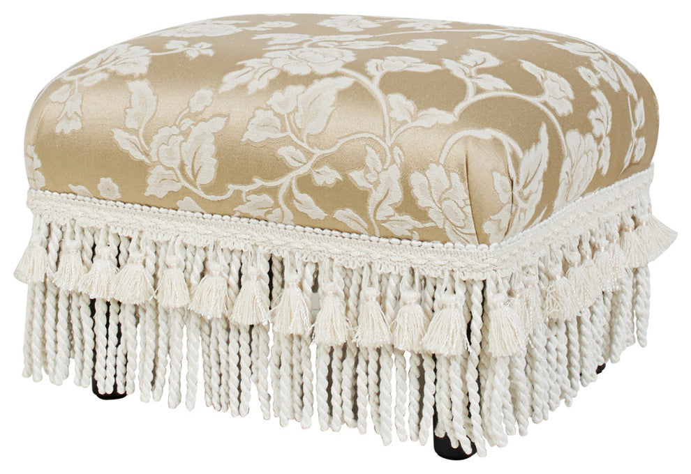 Fiona Decorative Footstool, Beige