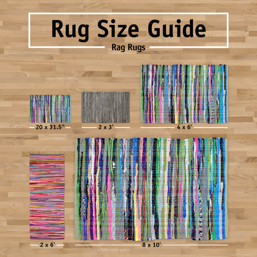 Stone Cabana Stripe Recycled Yarn Rug 2X3 Ft