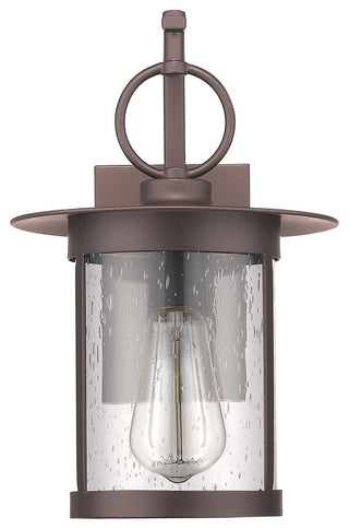 Griflet 1-Light Rubbed Bronze Outdoor Wall Sconce 12" High