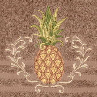 Linum Home Textiles Welcome Embellished, Latte, Bath Towel, Single