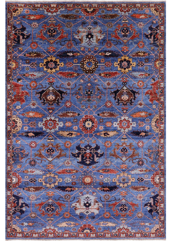 5' 11" X 8' 10" Persian Fine Serapi Hand-Knotted Rug - Q12867
