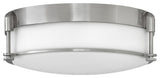 Hinkley Colbin Medium Flush Mount, Brushed Nickel