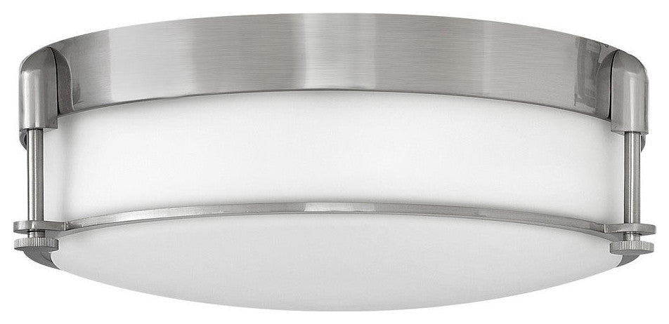 Hinkley Colbin Medium Flush Mount, Brushed Nickel