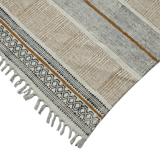 DUNE Briel Area Rug, Brown, 5' x 7'6", Geometric
