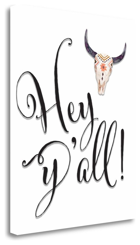 "Hey Yall Bullhead" By Tara Moss, Giclee Print on Gallery Wrap Canvas