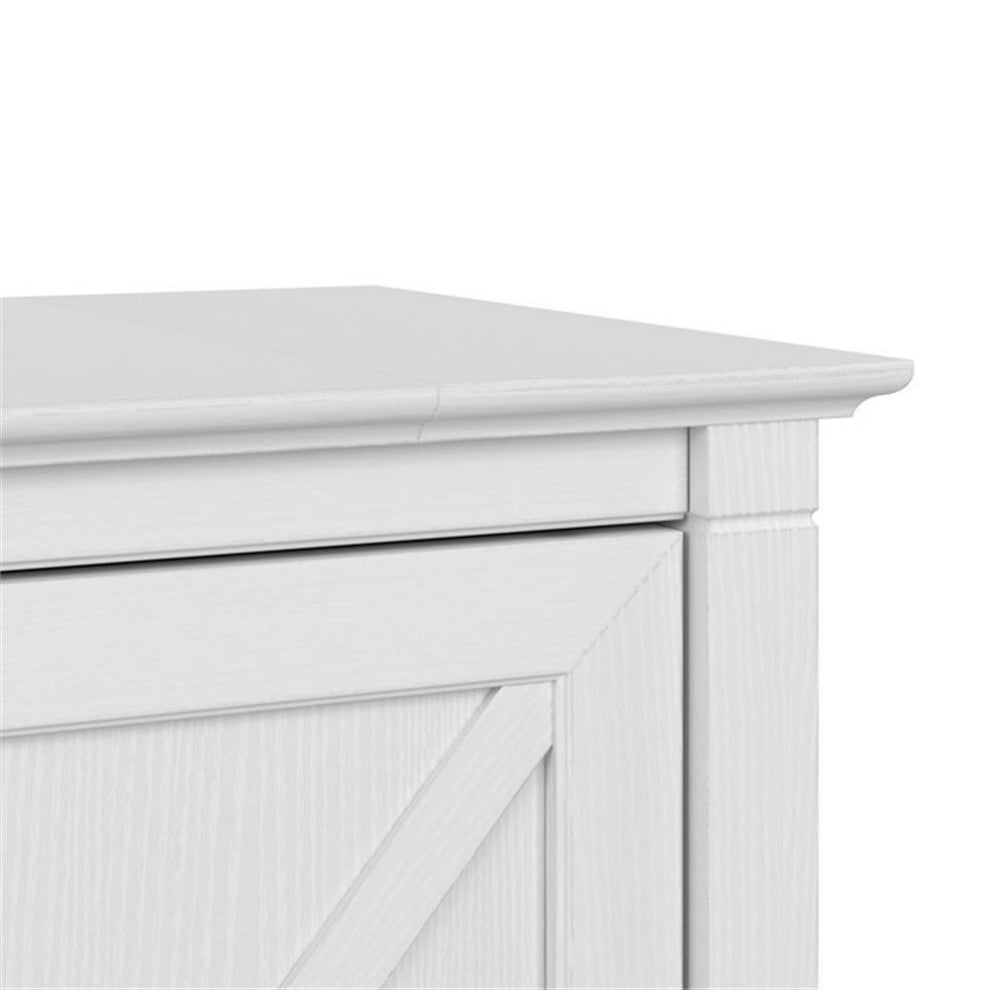 Bush Furniture Key West 2 Drawer File Cabinet in Pure White Oak