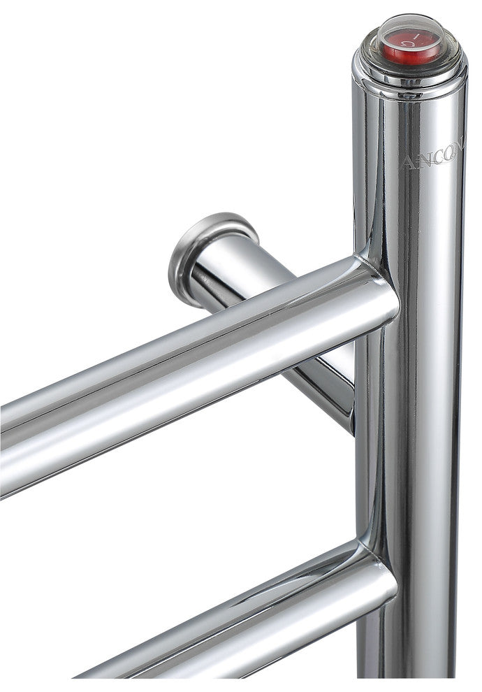 Ancona Chrome Electric Towel Warmer and Drying Rack