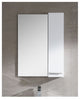 Fine Fixtures Atwood Mirror With Side Cabinet, White, 24"