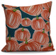 Pumpkins-A-Plenty Geometric Print Outdoor Pillow, Teal, 16"x16"