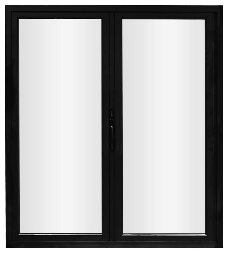 Patio Bi-Fold Door Open Left to Right 72"x96", 2-panel, Black Color, Low E Glass