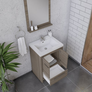 Sortino 24" Modern Bathroom Vanity With Sink, Gray