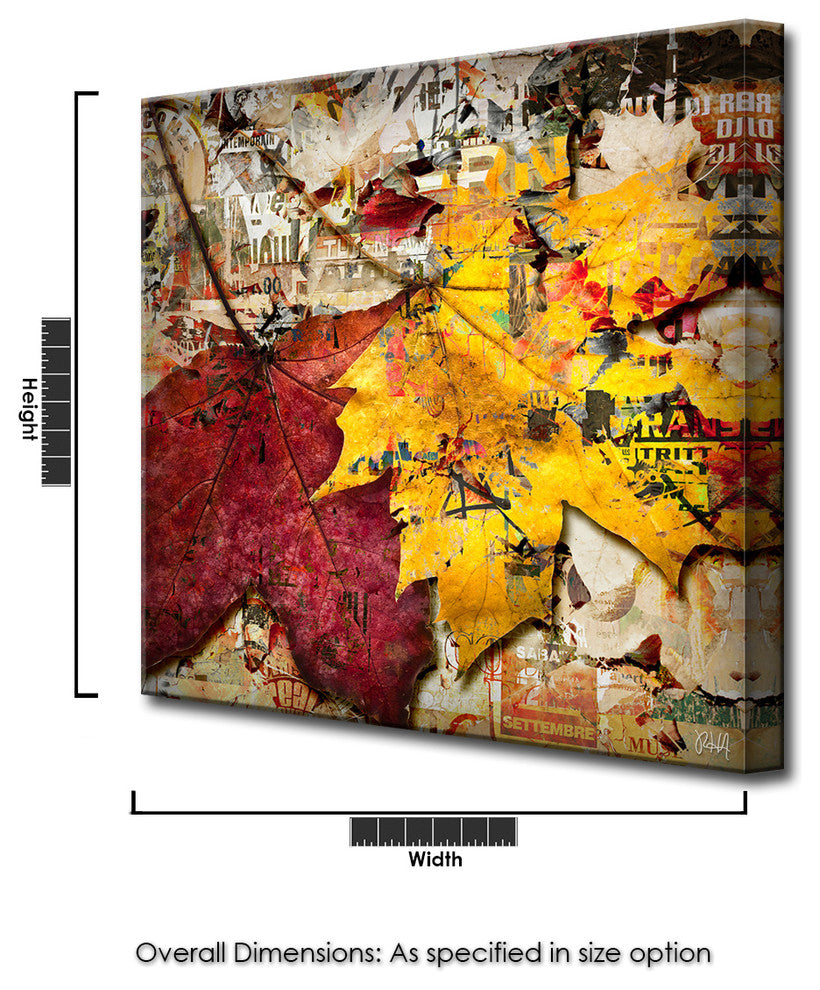 Fall Ink XVII, Canvas Wall Art, 30"x30"