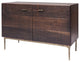 Kulu Seared Oak and Gilded Bronze Cast Iron Legs Sideboard Buffet