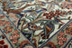 Signed Authentic Persian Isfahan Wool and Silk Rug, 4'x7'