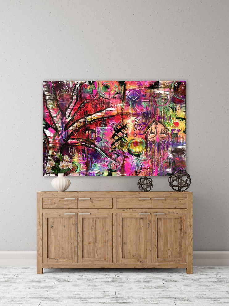Marmont Hill, "Abstract Surrealism" by Sloane Kady on Wrapped Canvas, 45x30