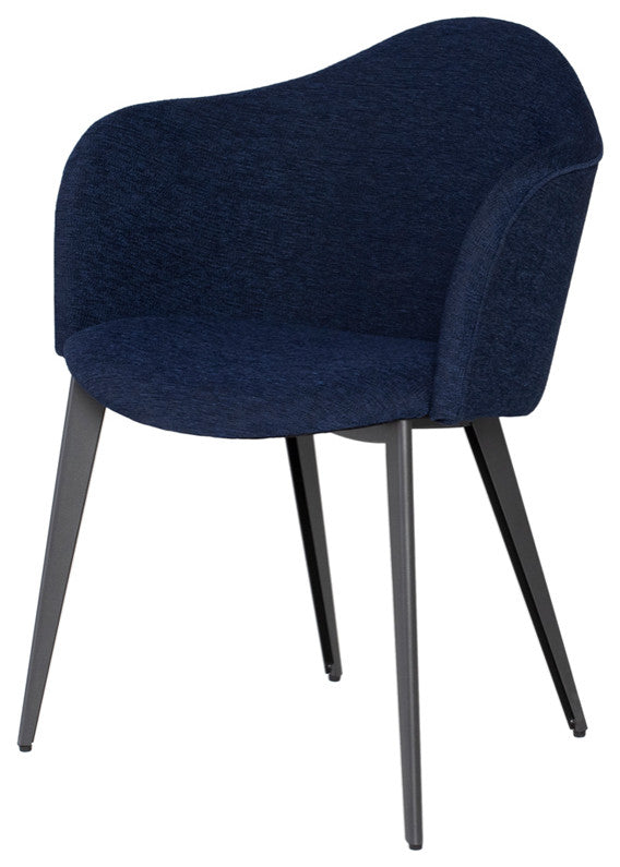 Nora True Blue Fabric Dining Chair
