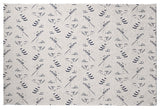 Muted Bongo Rug, Blue, 5'x7'