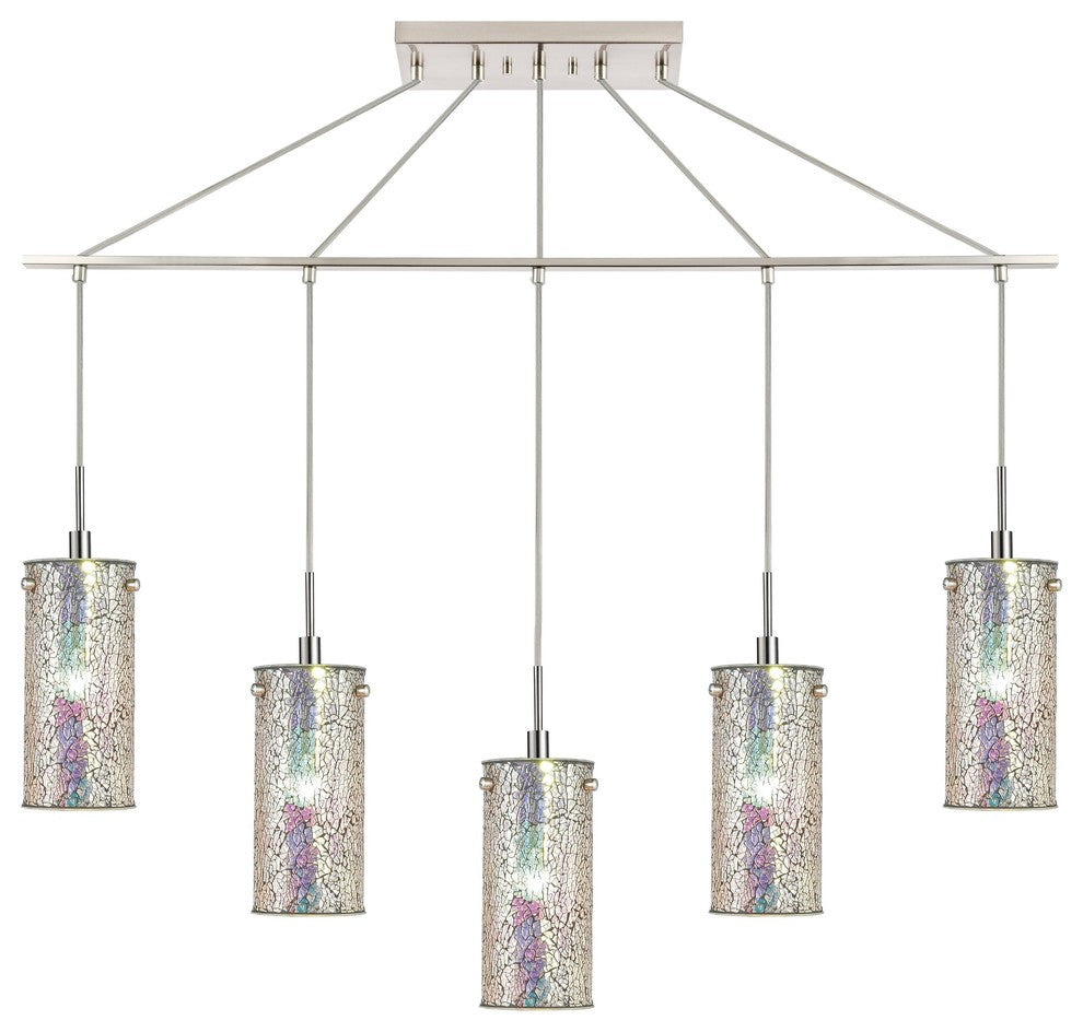 Woodbridge Lighting Tube 5-Light Linear Pendant