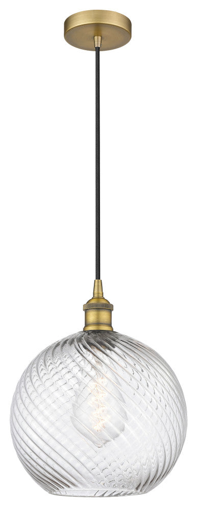 Innovations 616-1P-BB-G1214-10-LED 1-Light Mini Pendant, Brushed Brass