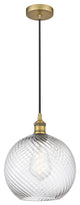 Innovations 616-1P-BB-G1214-10-LED 1-Light Mini Pendant, Brushed Brass