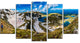 "Clouds Over Seven Rila Lakes" Canvas Print, 5 Panels