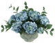 Hydrangea Floral Arrangement in a Decorative Ceramic Vase