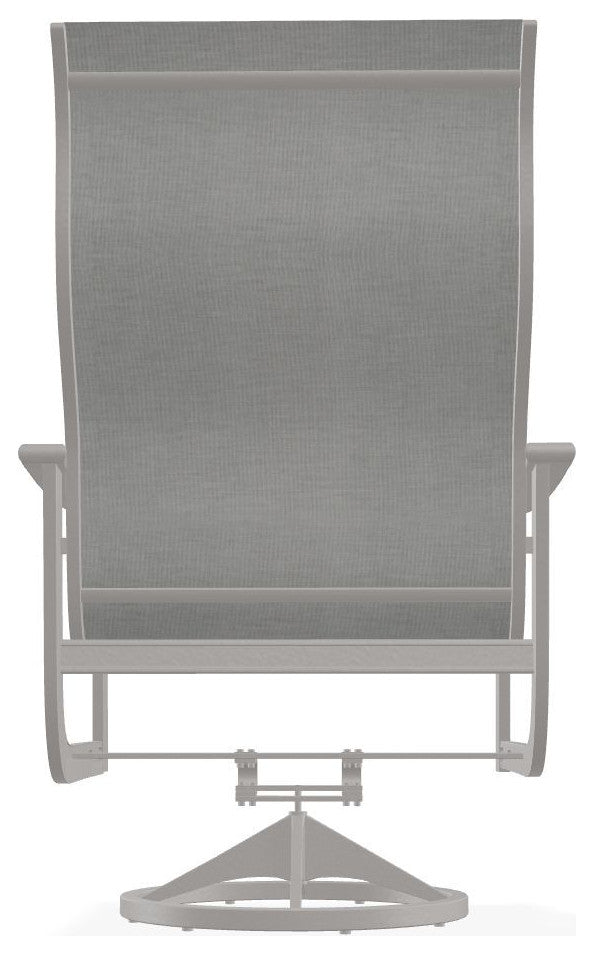 St. Catherine Sling Outdoor Supreme Swivel Rocker, Alloy/Warm Gray