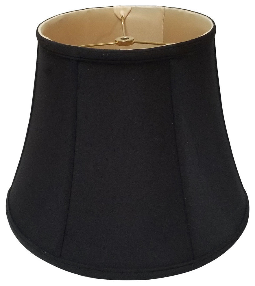 Royal Designs Modified Bell Lampshade, Black, 10x16x12.5, Washer
