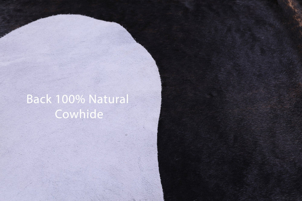 Organic Natural Hair-On Cowhide Area Rug 6' 11" X 6' 1" C1471