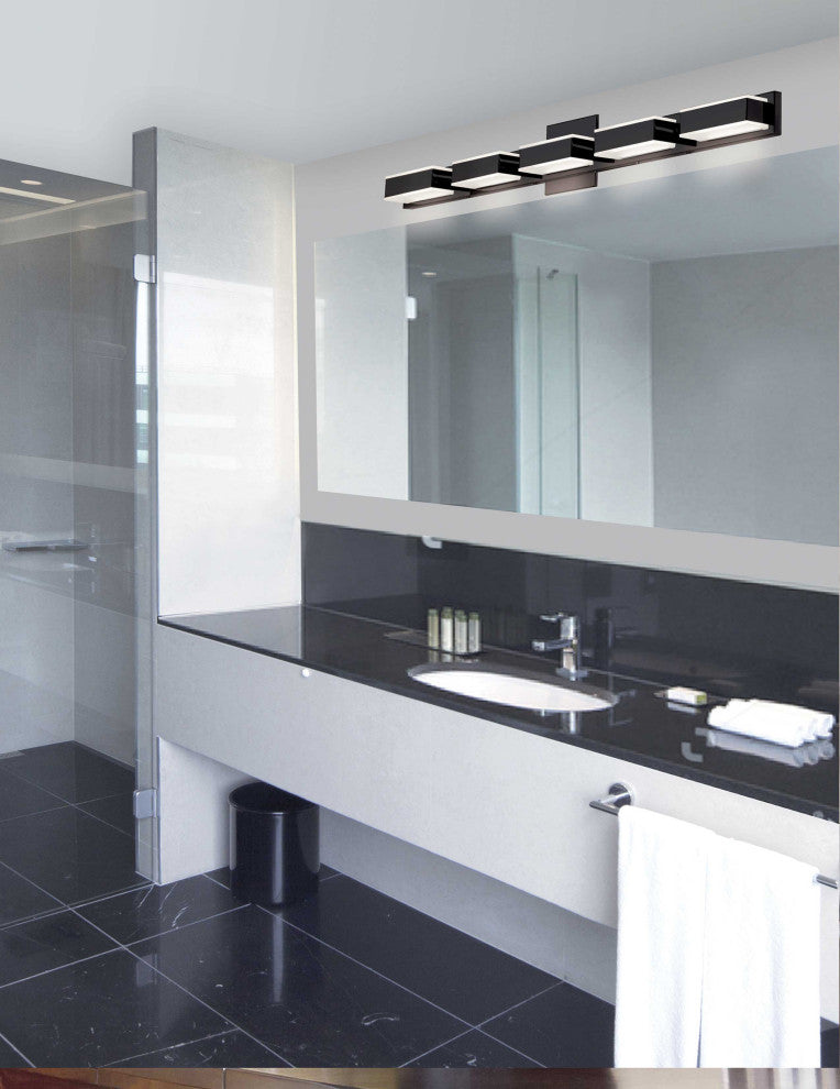 20W LED Wall Vanity, Polished Chrome Finish