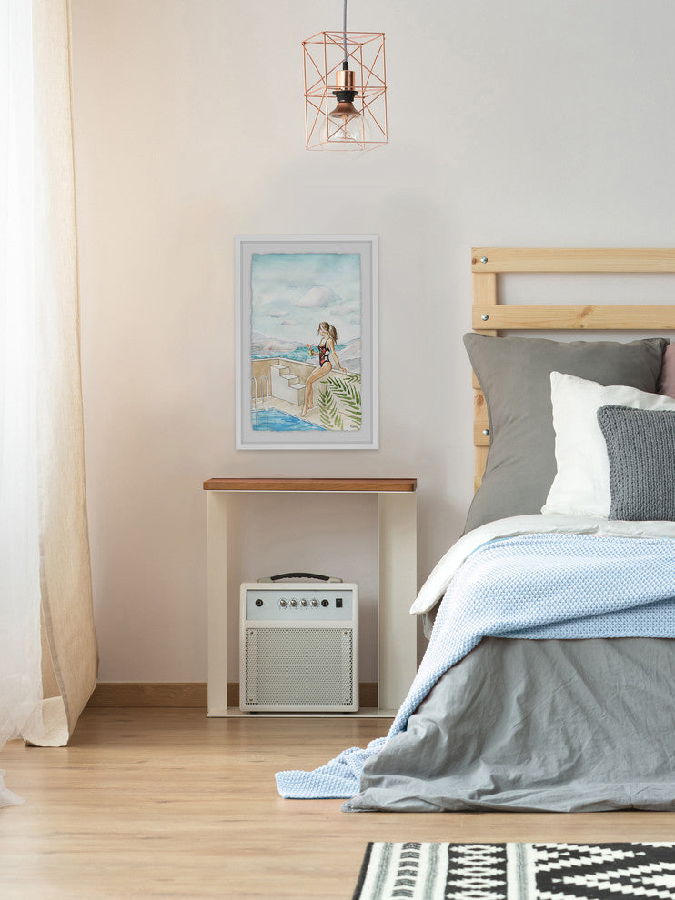 "Thinking of Summer" Framed Painting Print, 20"x30"