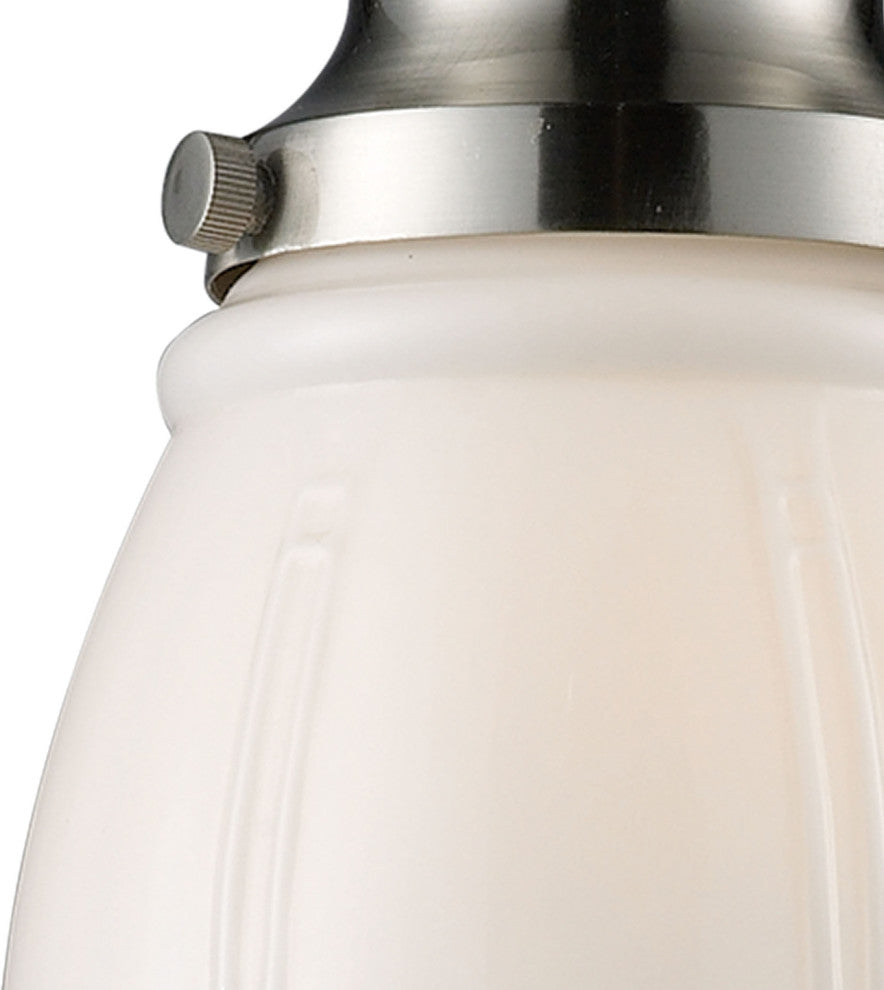 Schoolhouse 1-Light Pendant, Satin Nickel