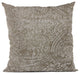 Plutus Brown Natural Leaf Jacquard Luxury Throw Pillow, 20"x26"