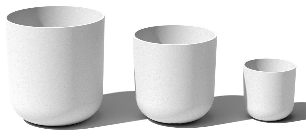 Veradek Mason Series Kona Planter Set of 3 Cluster, White