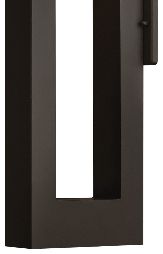 Hinkley Atlantis Large Wall Mount Lantern, Satin Black