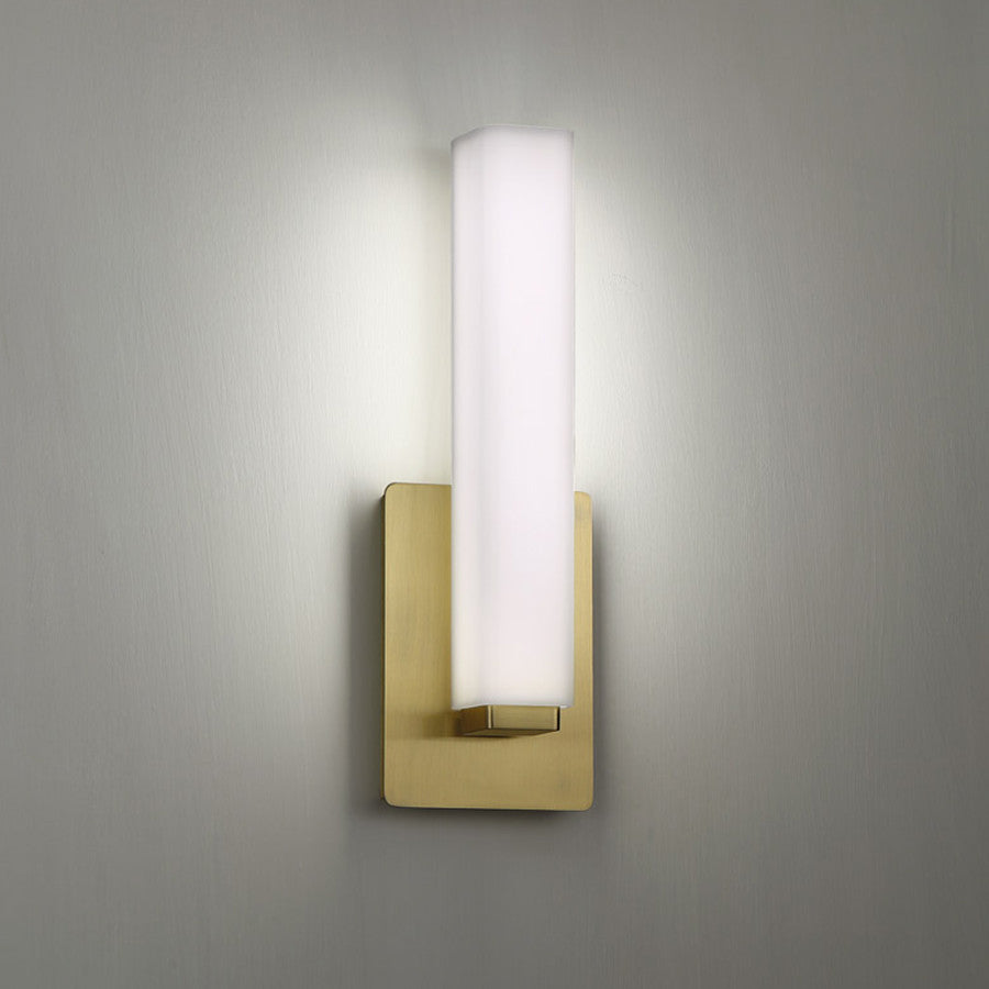Vogue 11" LED Wall Sconce 3000K, Brushed Brass