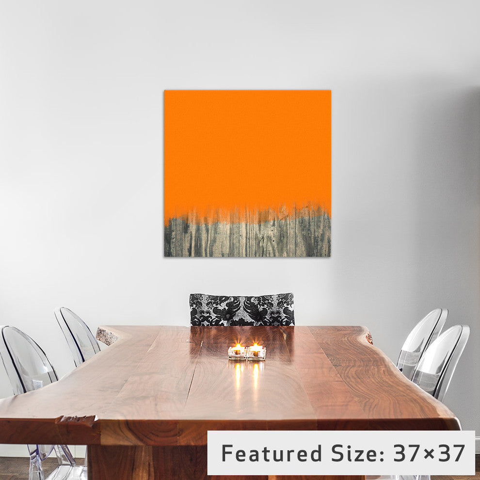 "Over the Wood Fence" by 5by5collective, 37x37x1.5"