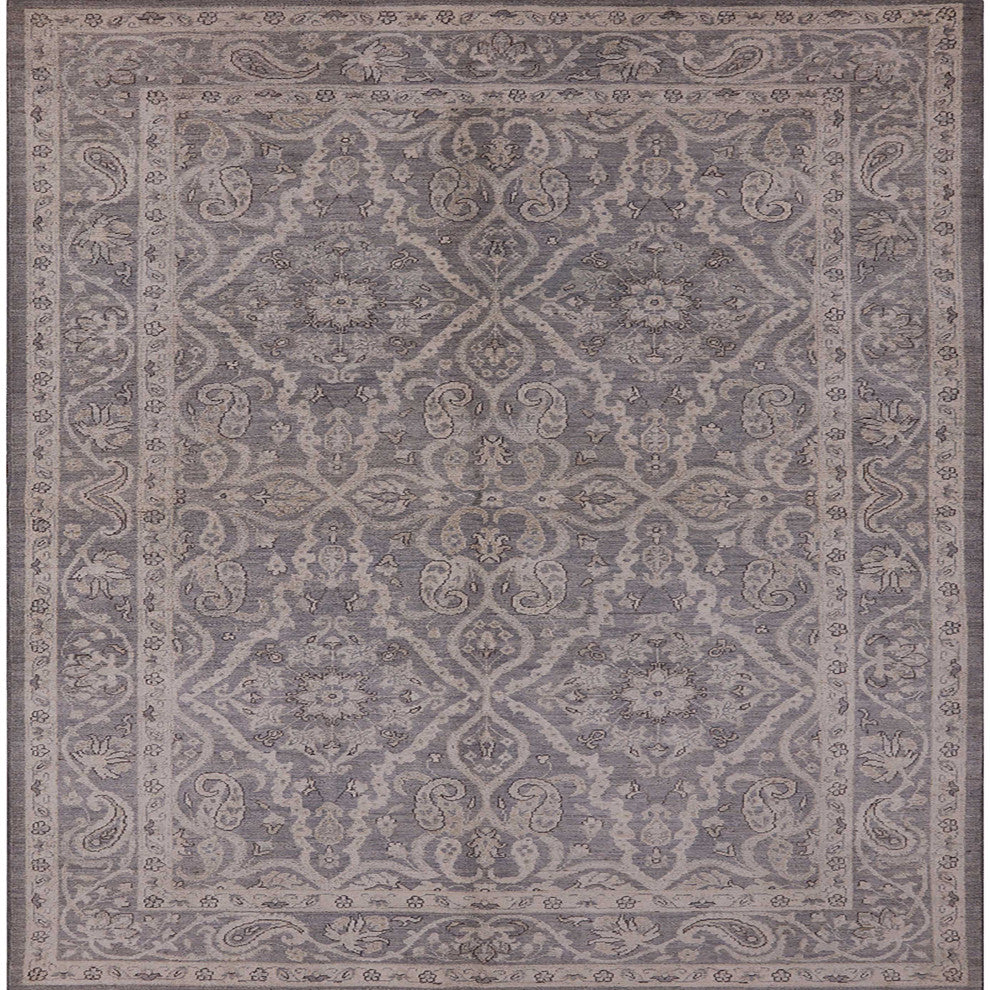 Ahgly Company Indoor Square Mid-Century Modern Area Rugs, 7' Square
