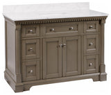 Sydney 48" Bathroom Vanity, Weathered Gray, Engineered Marble