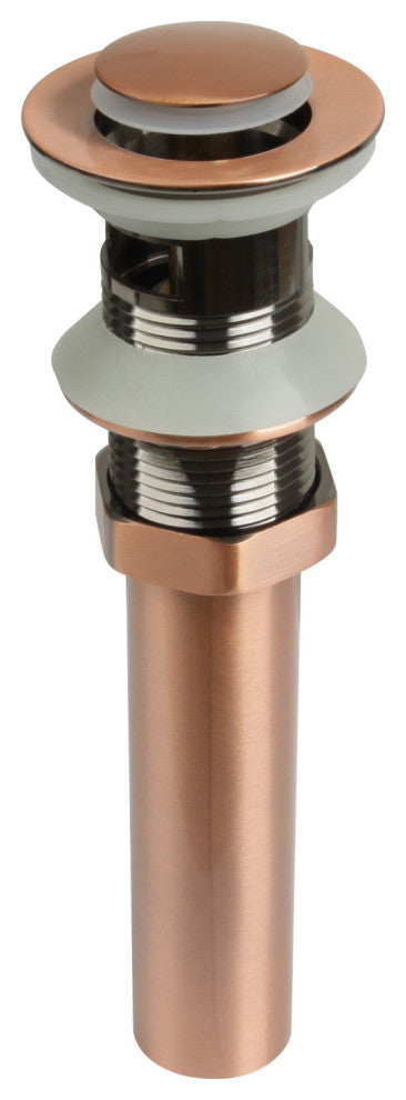 Copper Pop up Drain Stopper With Overflow 3 Years Warranty, Copper